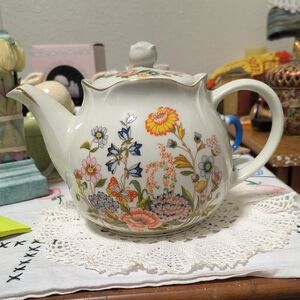 Robinson Design Group Porcelain Teapot Floral Motif
